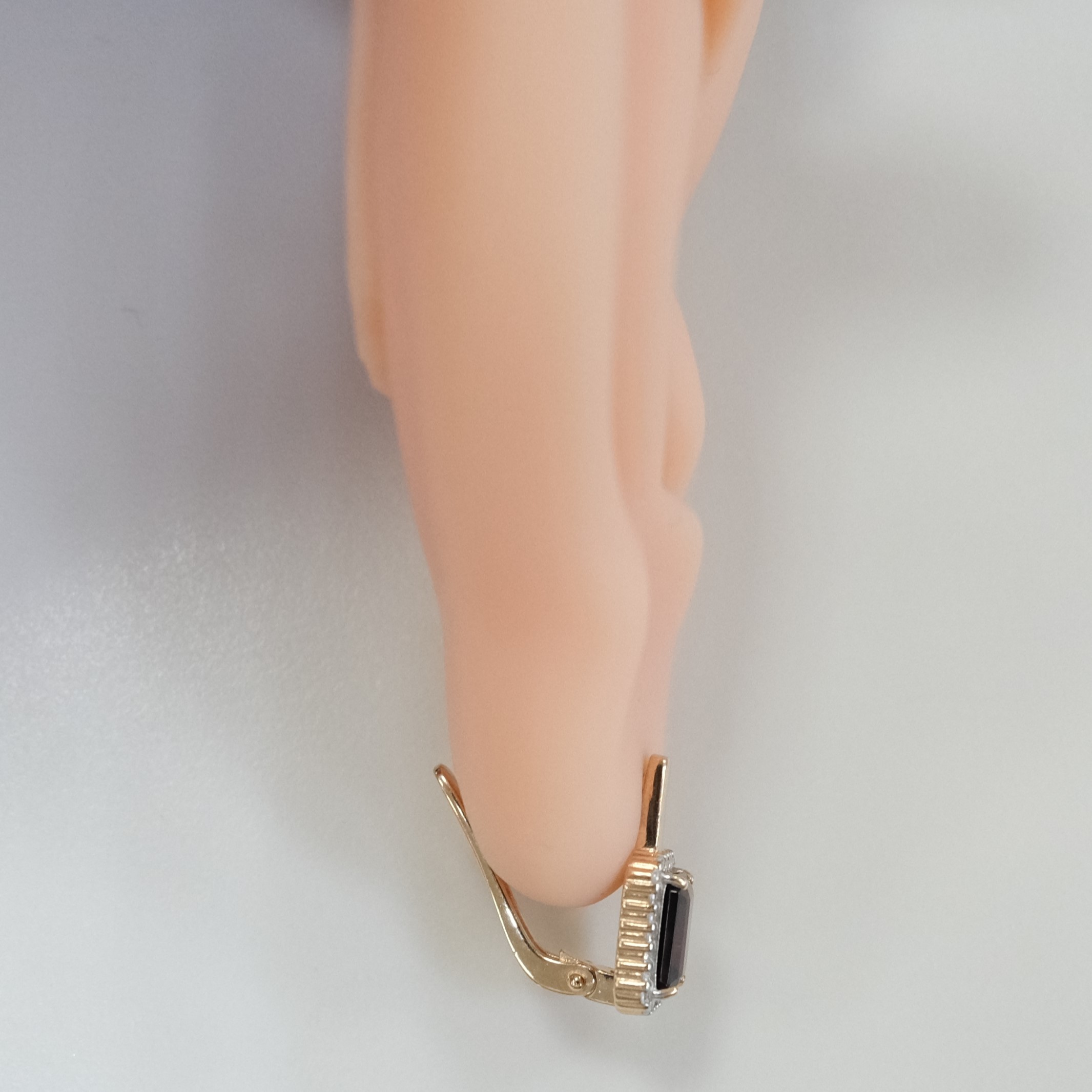 Серебряные серьги с гранатами